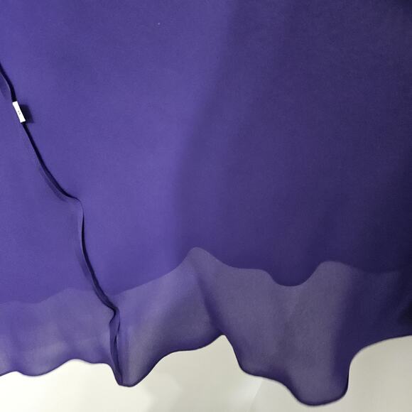 Lillie Rubin Purple Evening Formal Maxi Two Piece Dress Cardigan Size 8 Occasion - Picture 10 of 16